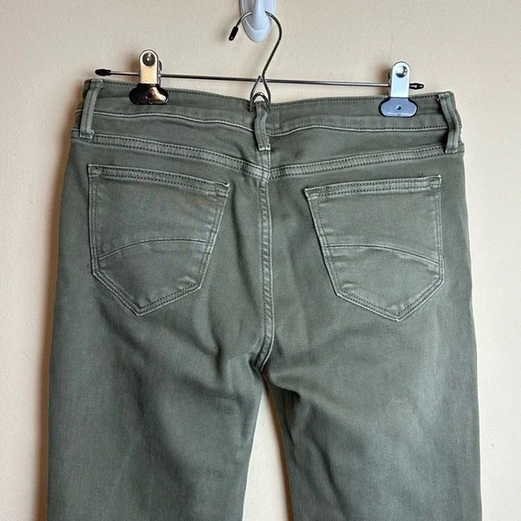 Driftwood Pants Colette Roads End Flannel Cuffs Green Jeans Women’s Size 28 - Picture 6 of 15